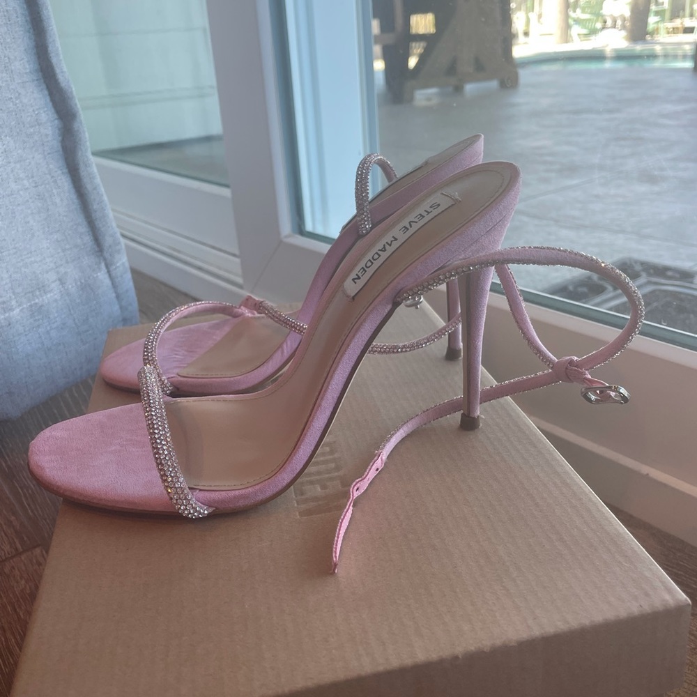 breslin pink heels by steve madden